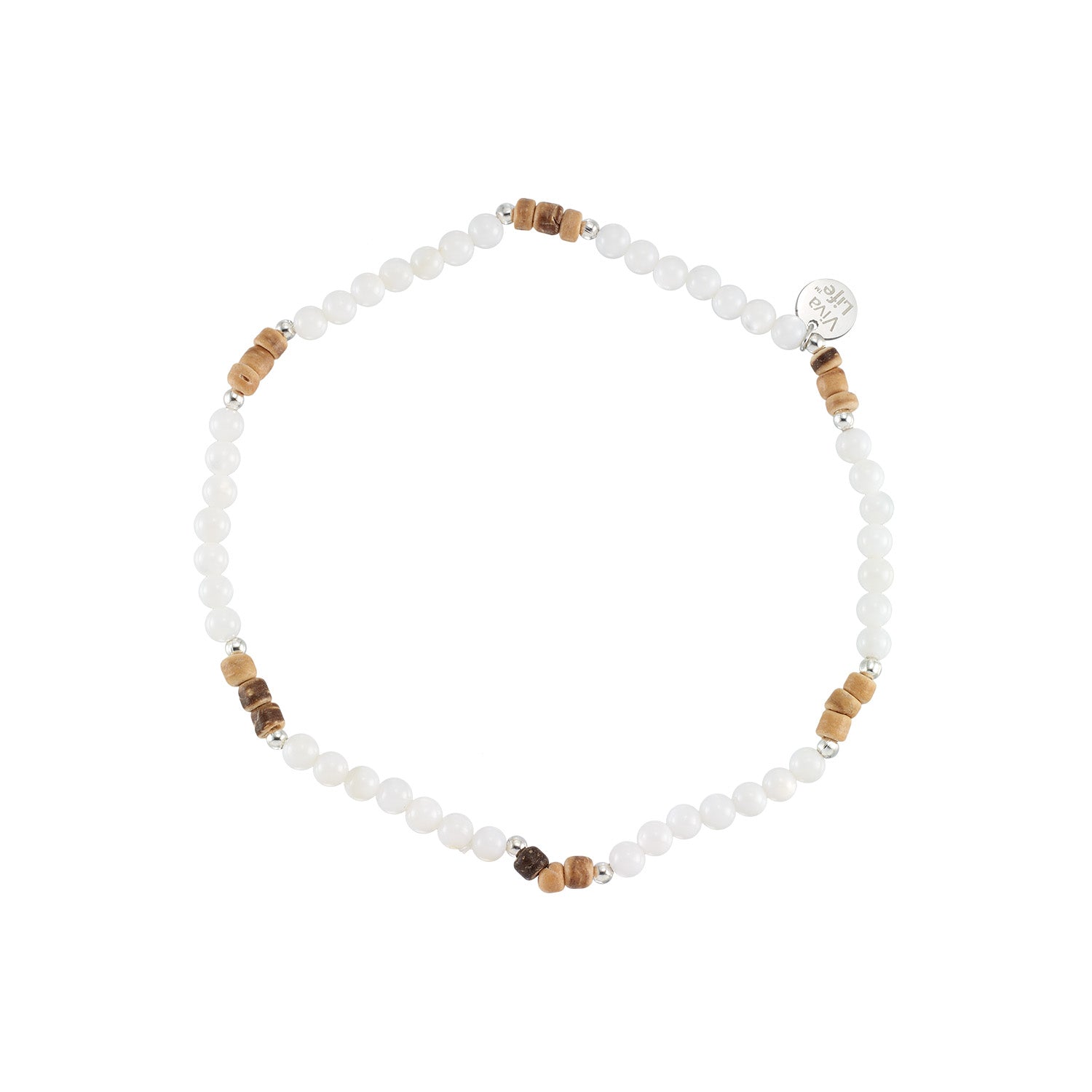 Cloud Nine Mother of Pearl & Coco Anklet