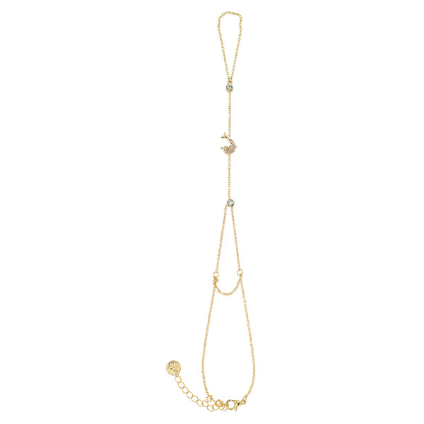 Crystal Dolphin 7.5'' Hand Chain - VivaLife Jewelry