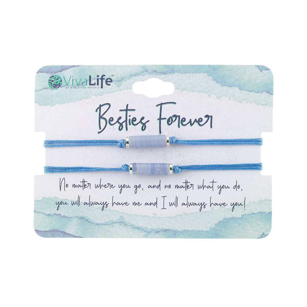 Besties Forever Natural Stone Bracelet Set