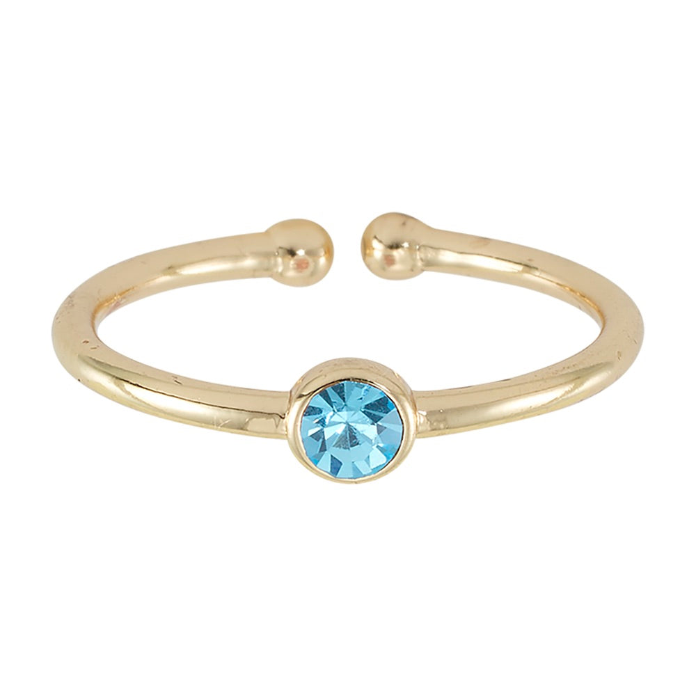 Adjustable Birthstone Ring