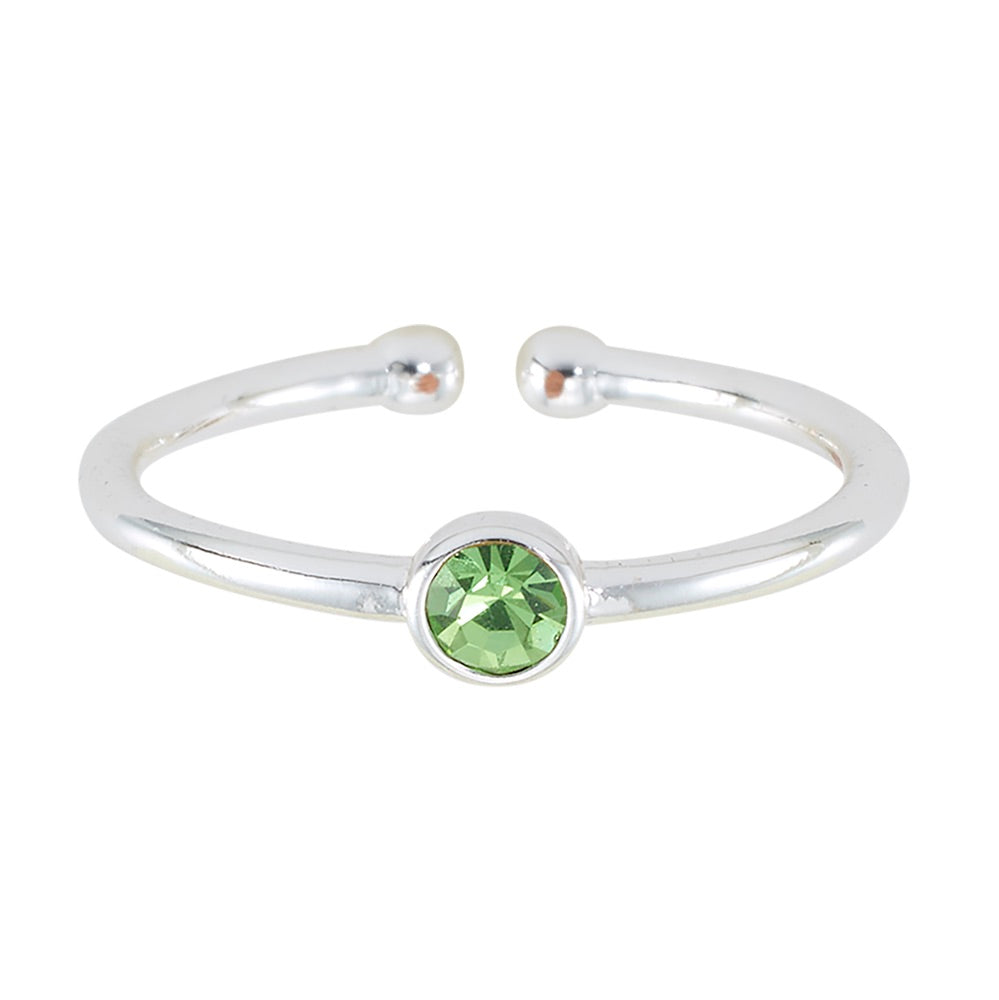 Adjustable Birthstone Ring