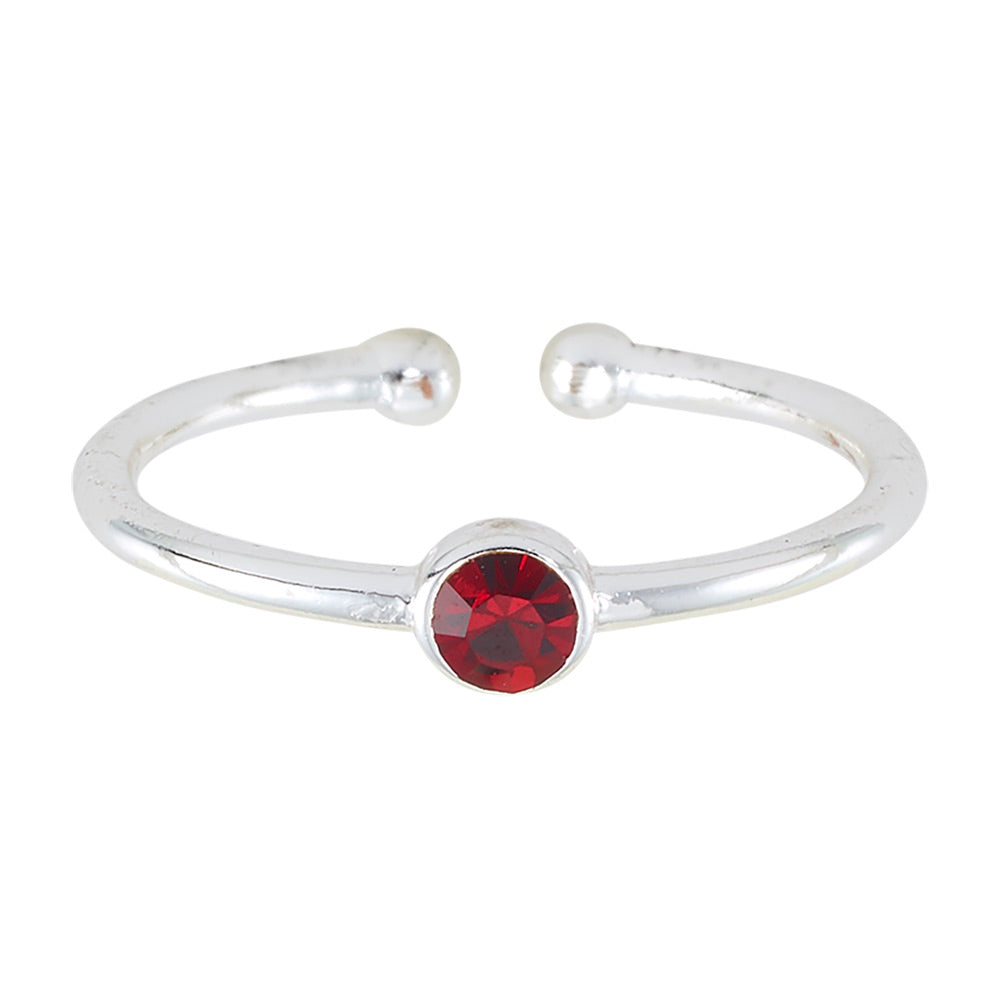 Adjustable Birthstone Ring