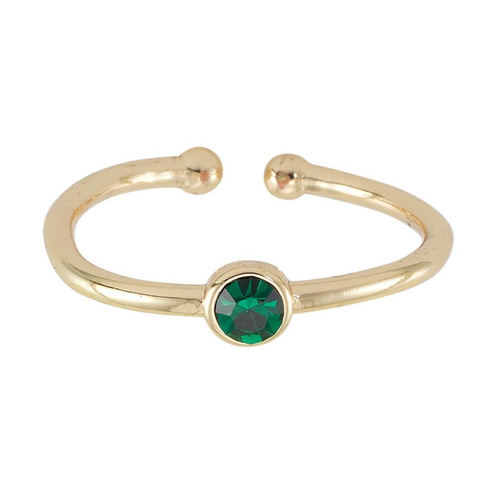 Adjustable Birthstone Ring