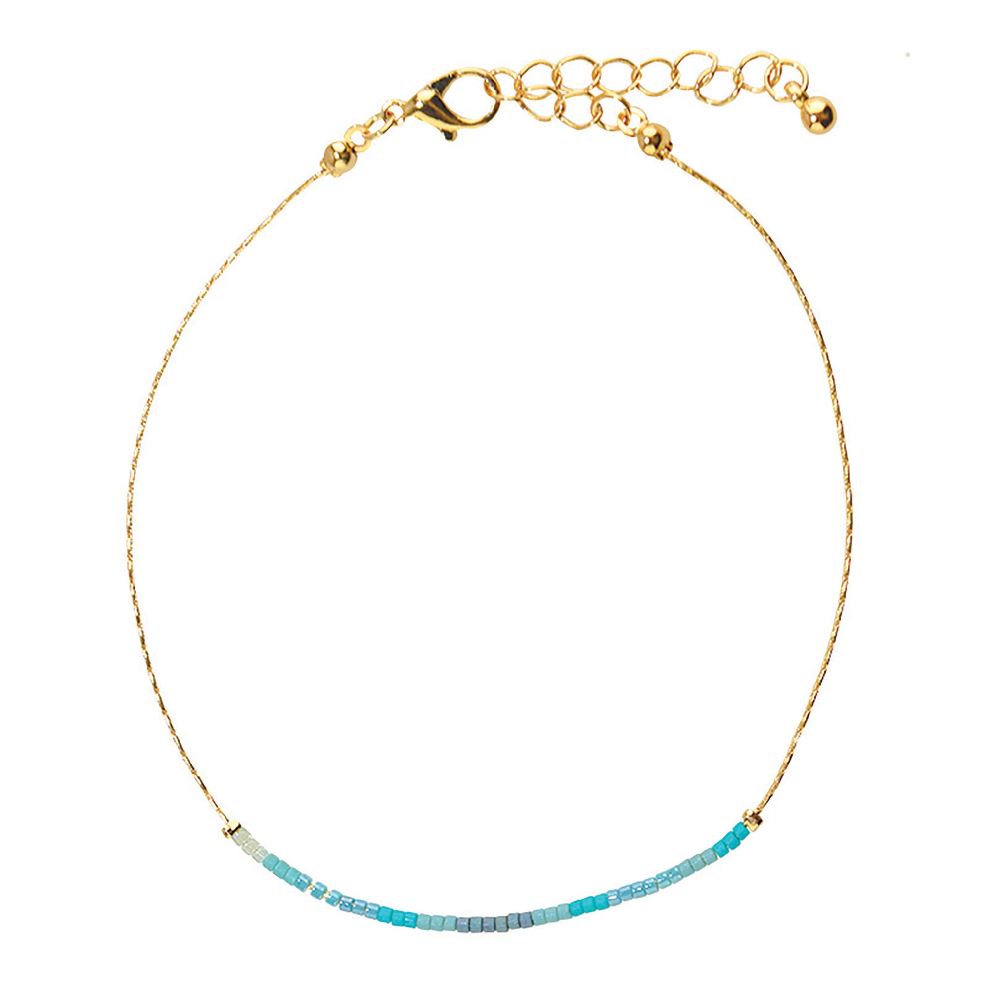 Japanese Seed Bead Gold Anklet - Viva life Jewellery