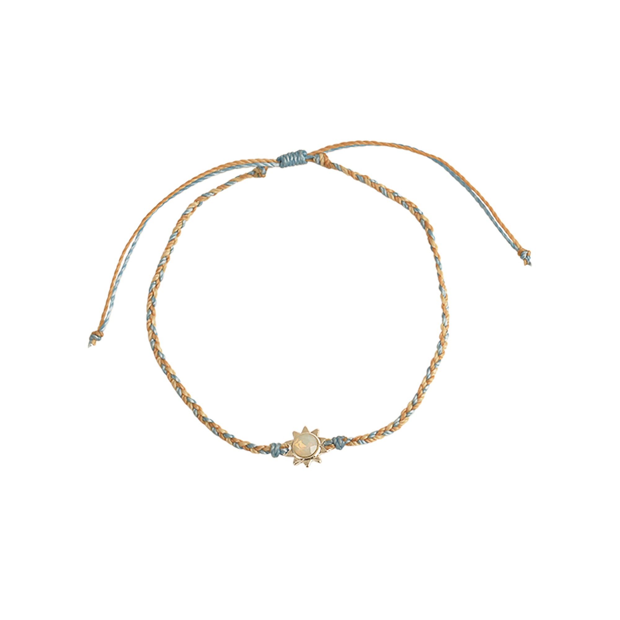 Sun Charm Wax Cord Anklet - Viva life Jewellery