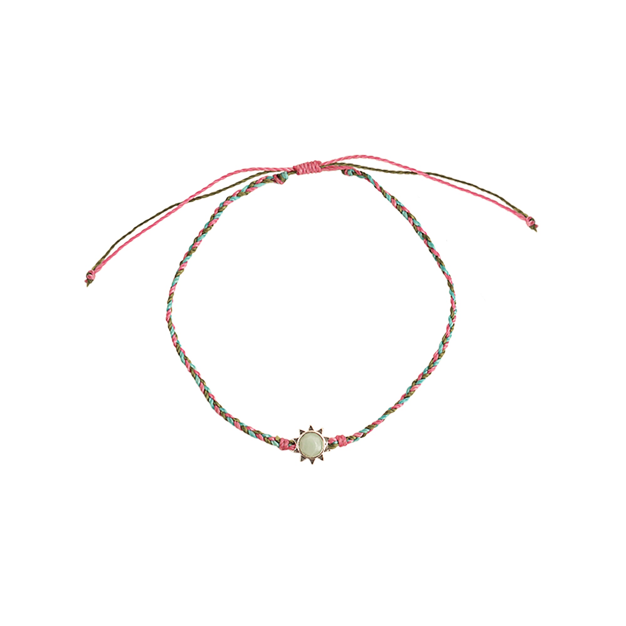 Sun Charm Wax Cord Anklet - Viva life Jewellery
