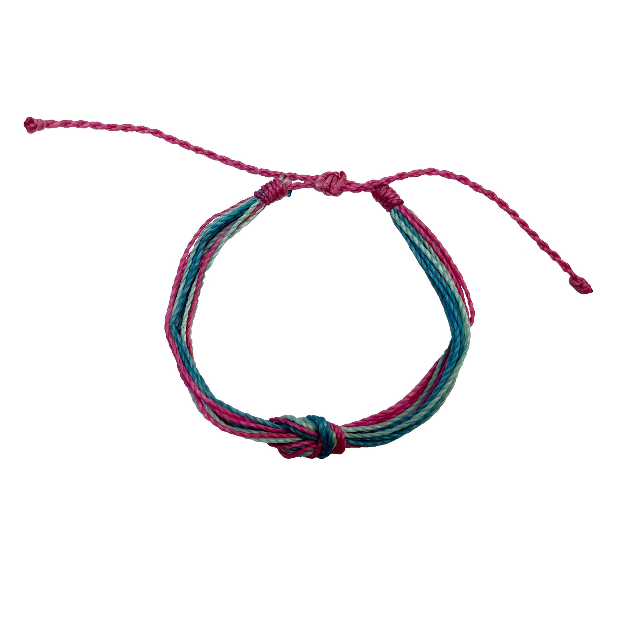 Wax Cord Reef Knot Bracelet-Pastel Hues - Viva life Jewellery