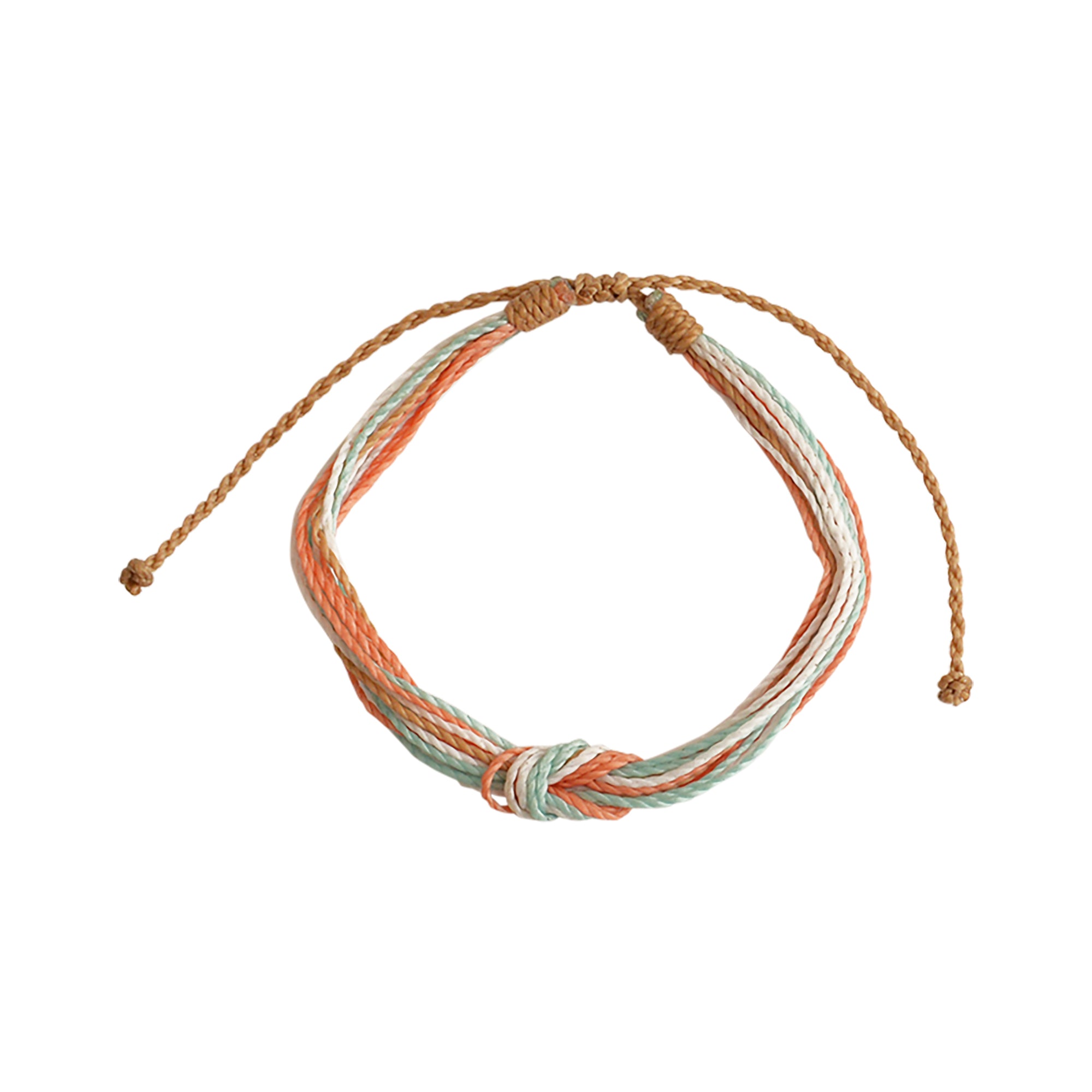 Wax Cord Reef Knot Bracelet-Pastel Hues - Viva life Jewellery