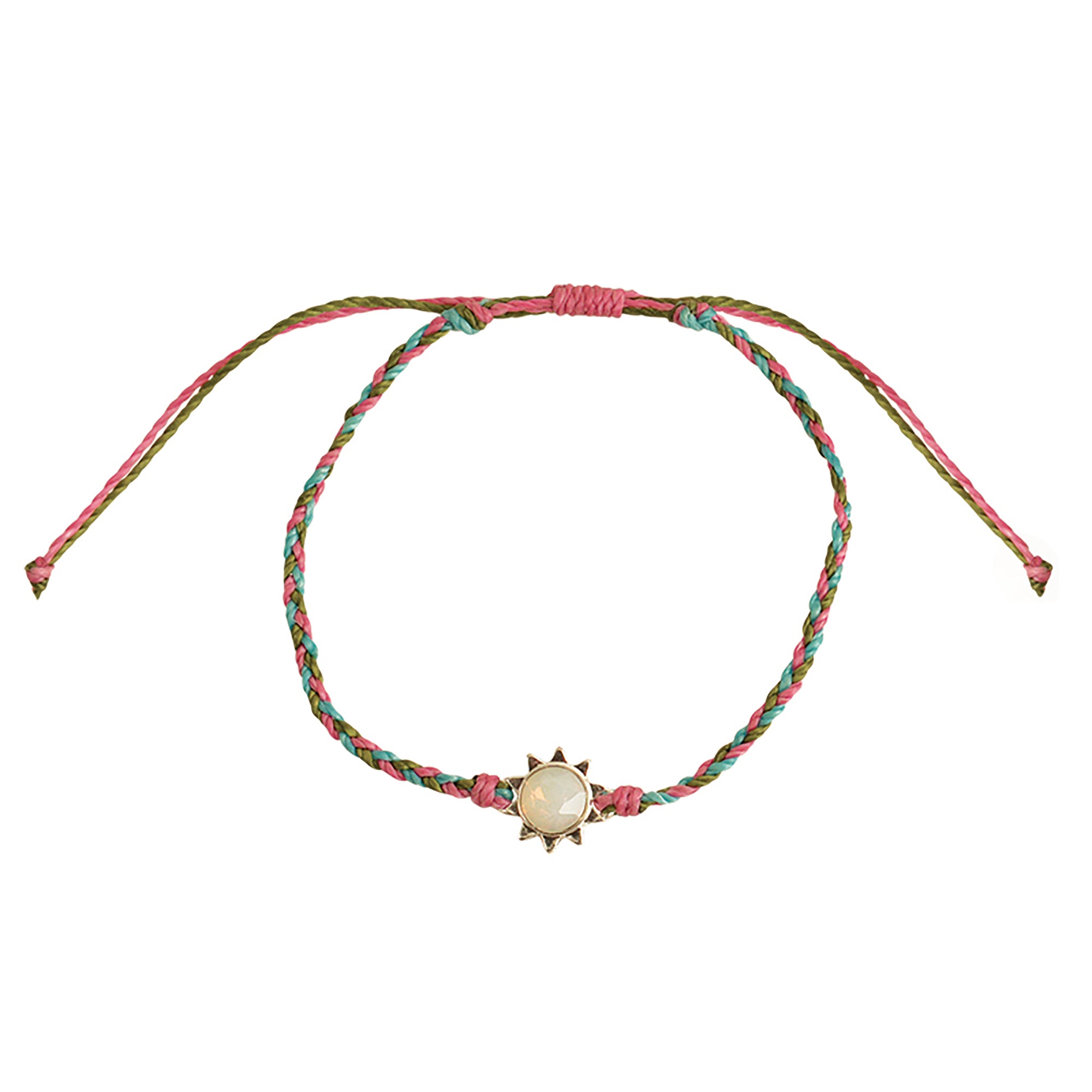 Sun Charm Wax Cord Anklet - Viva life Jewellery