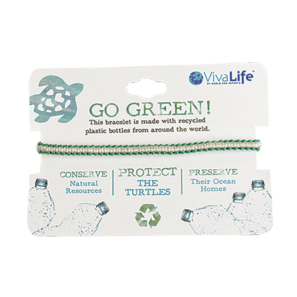 "Go Green" Recyclable Bracelets - Viva life Jewellery
