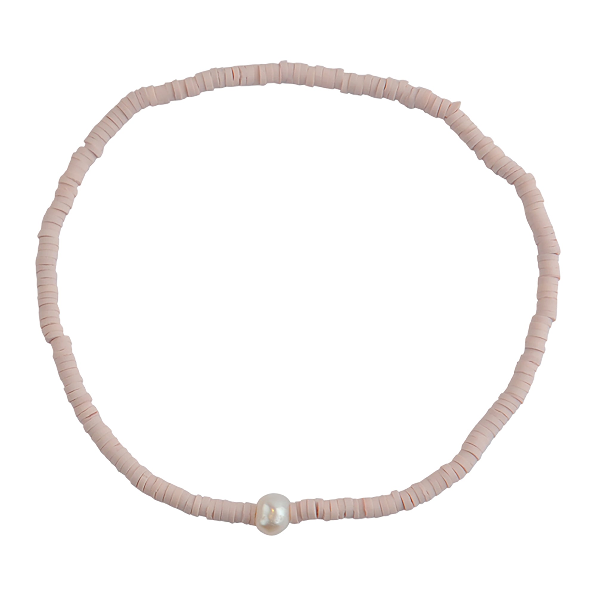 Fimo Pearl Stretch Anklet - Viva life Jewellery
