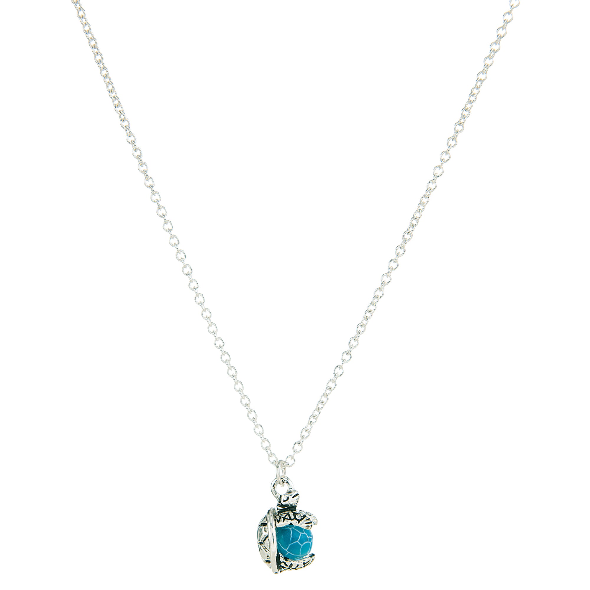 Sea Turtle Semi Precious Stone Necklace
