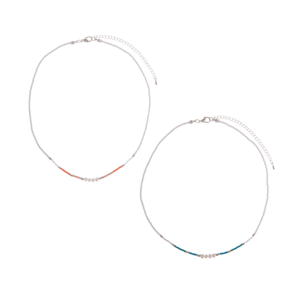 Freshwater Pearls & Seed Bead Delicate Necklace