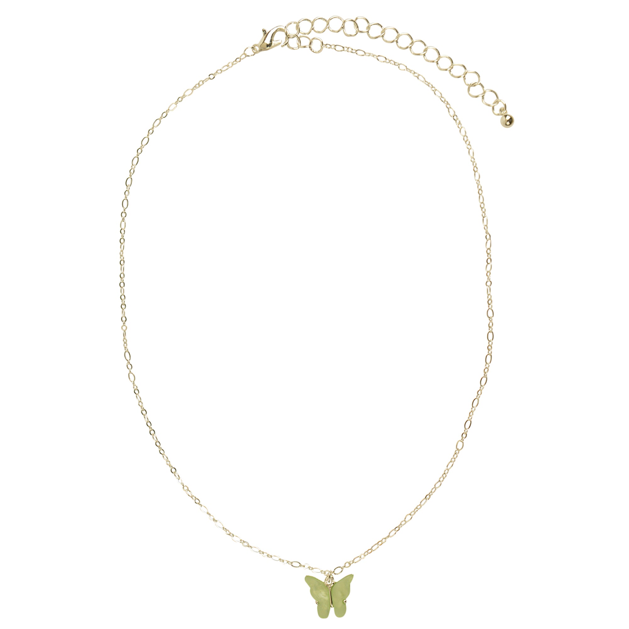 Colorful Acrylic Butterfly Necklace