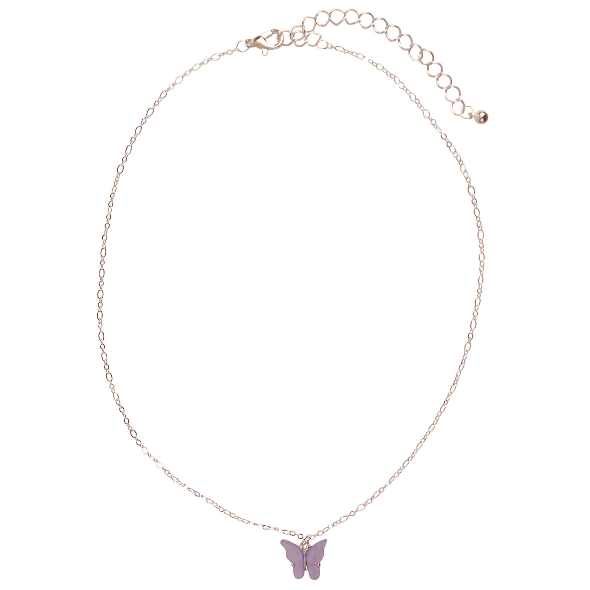 Colorful Acrylic Butterfly Necklace