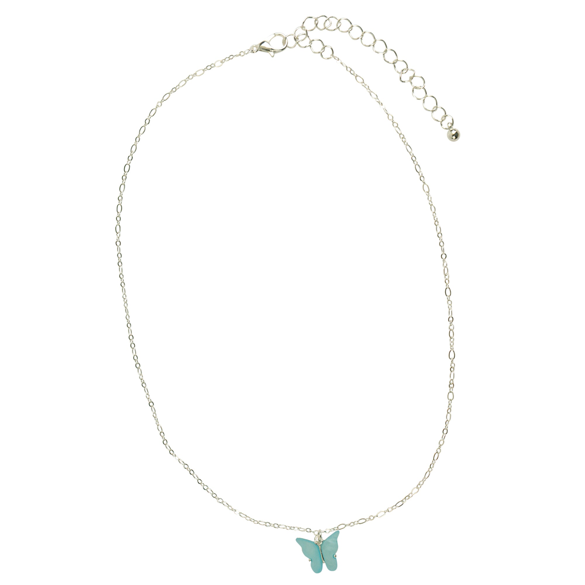 Colorful Acrylic Butterfly Necklace