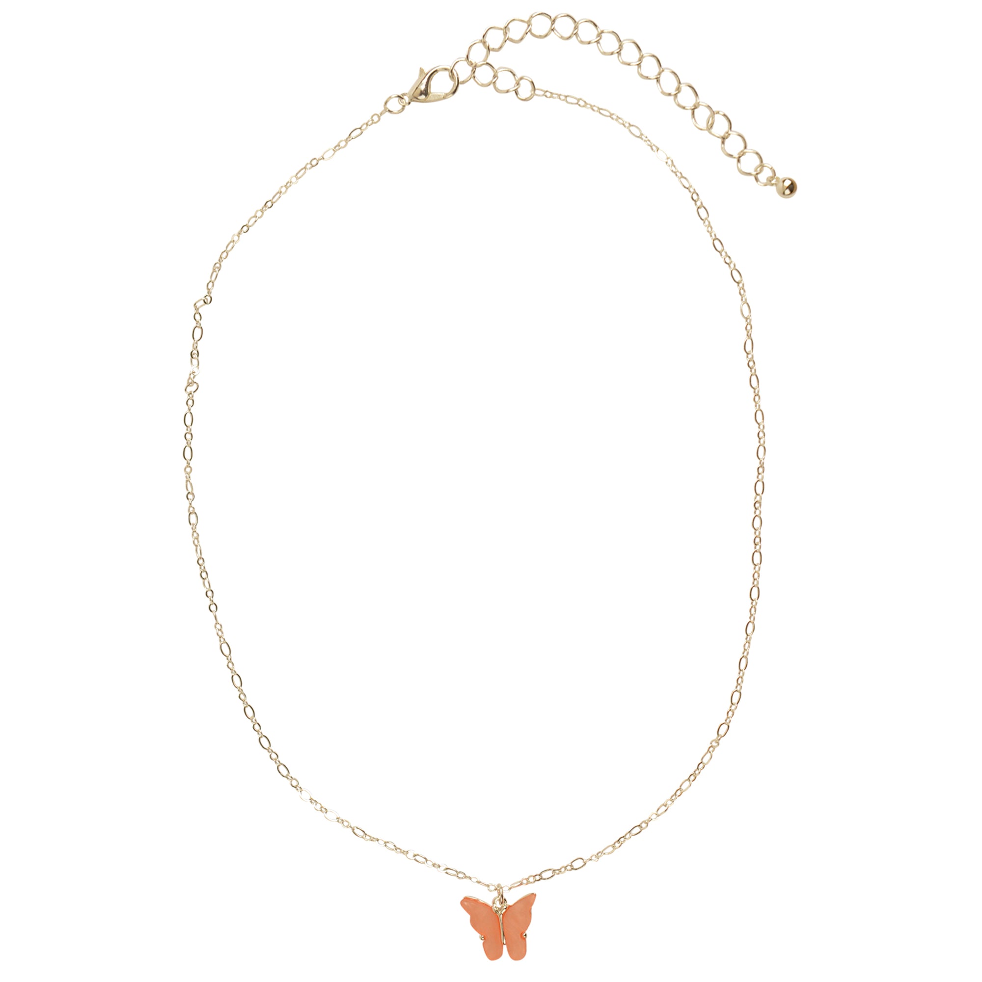 Colorful Acrylic Butterfly Necklace