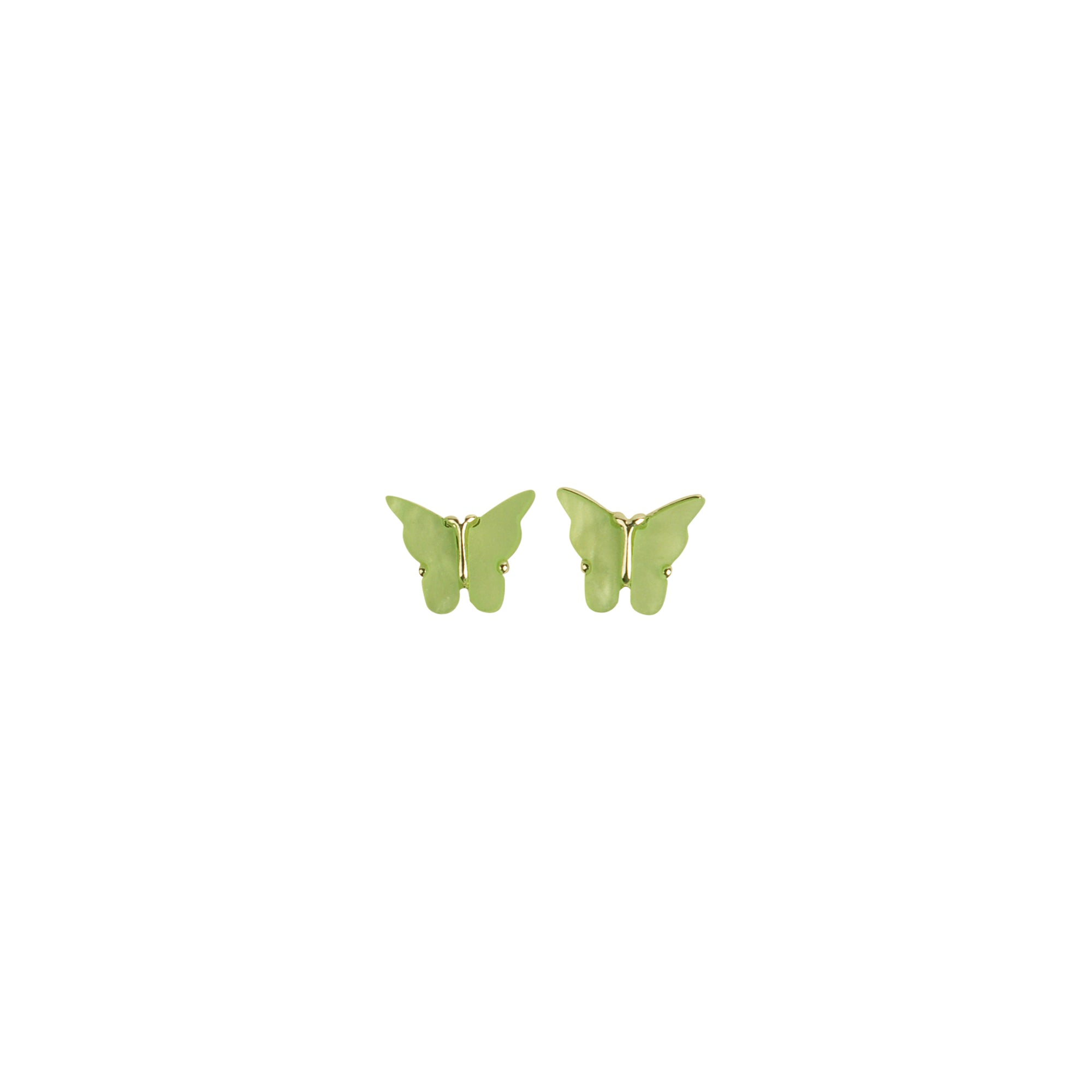 Colorful Acrylic Butterfly Earring Studs