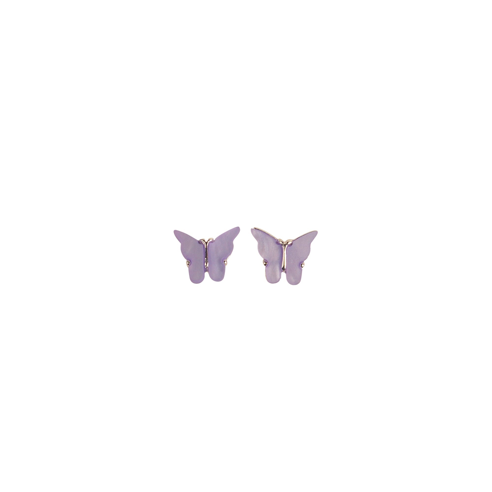 Colorful Acrylic Butterfly Earring Studs