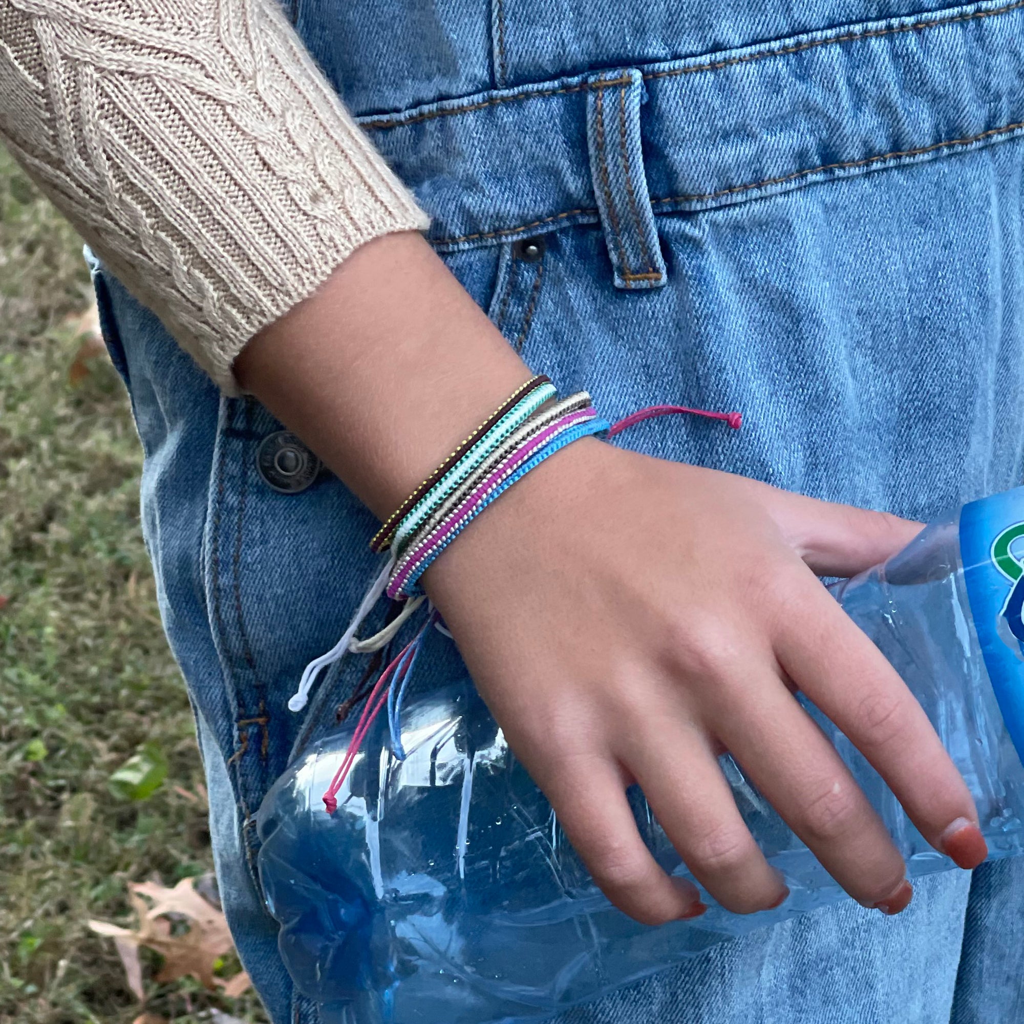 "Go Green" Handmade Recyclable Bracelets