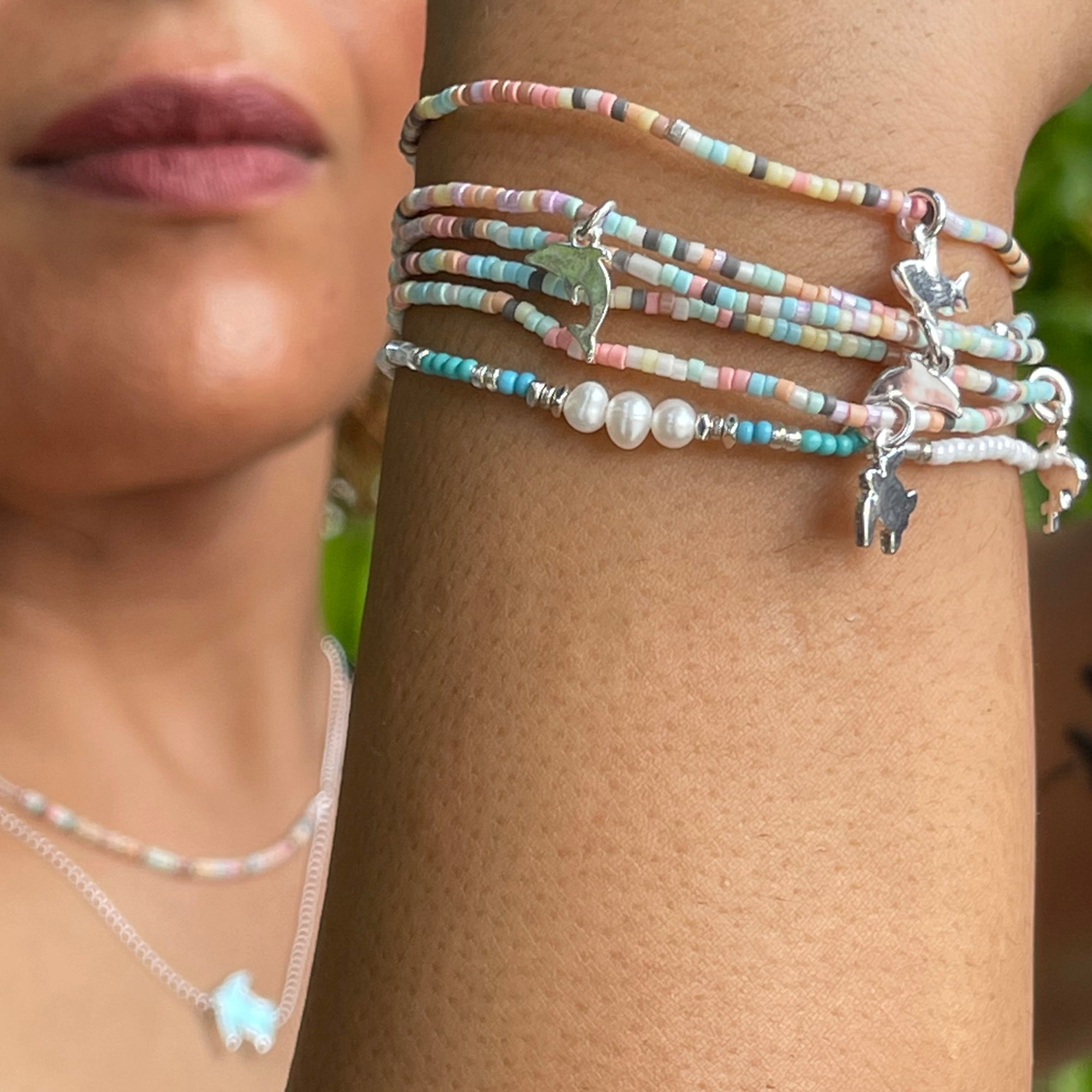 Freshwater Pearls & Seed Bead Delicate Bracelet