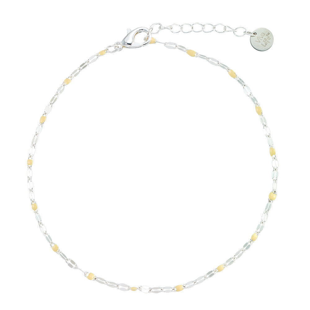 Dainty Enamel Metal Anklet