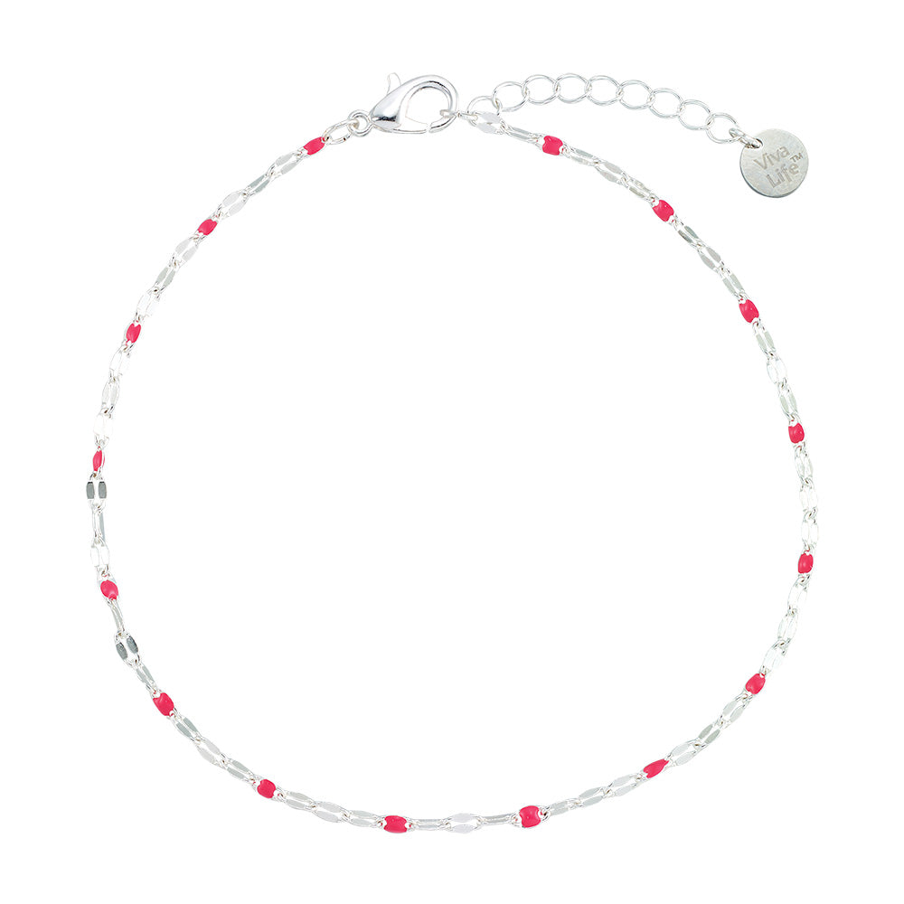 Dainty Enamel Metal Anklet