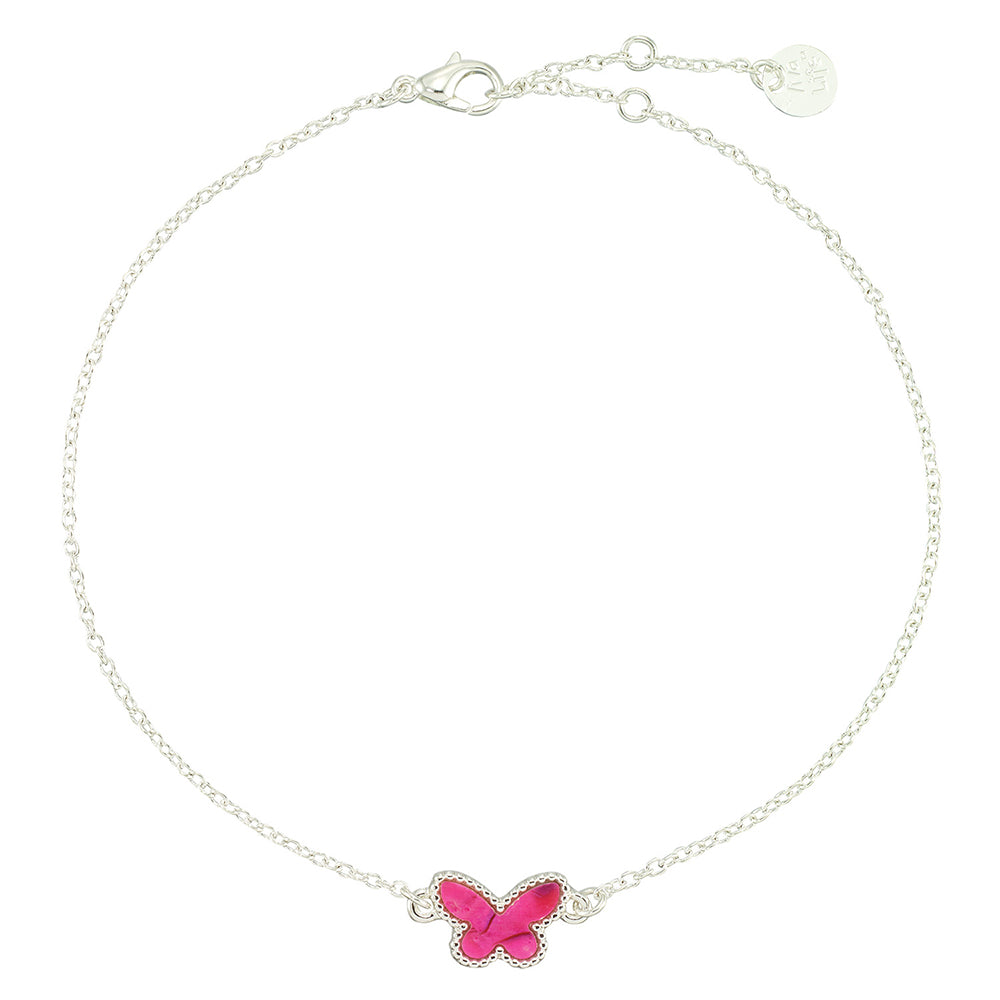 Abalone Butterfly Anklet