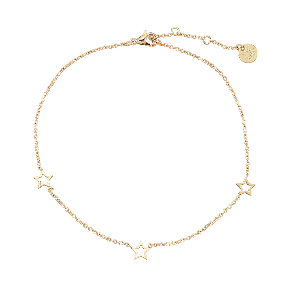 Cut-Out Star Anklet