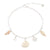 Anchor/Compass/Shell Charm Anklet