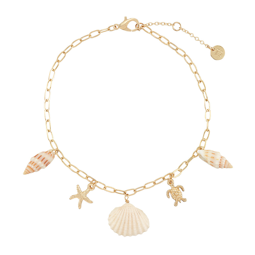 Turtle/Starfish/Shell Charm Anklet