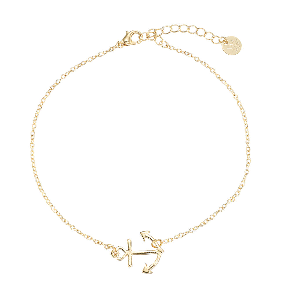 Anchor Heart Anklet