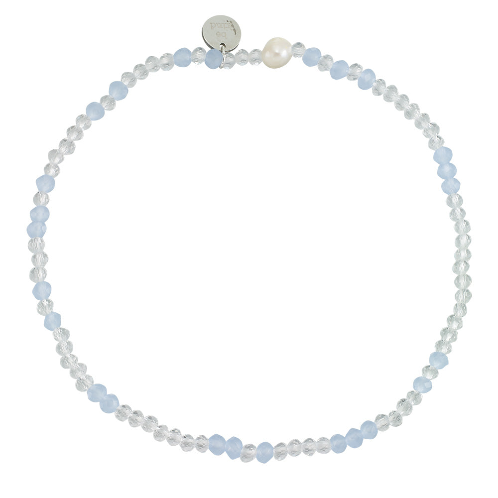 Pastel Glass Crystal Anklet