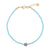 Eye of Protection Turtle Glass Crystal Anklet