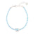 "Give Back" Enamel Turtle Glass Crystal Anklet