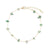 Stone Chip Gold Chain Anklet