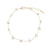Stone Chip Gold Chain Anklet