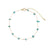 Stone Chip Gold Chain Anklet