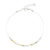 Silver Chain Stone Anklet