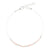 Silver Chain Stone Anklet