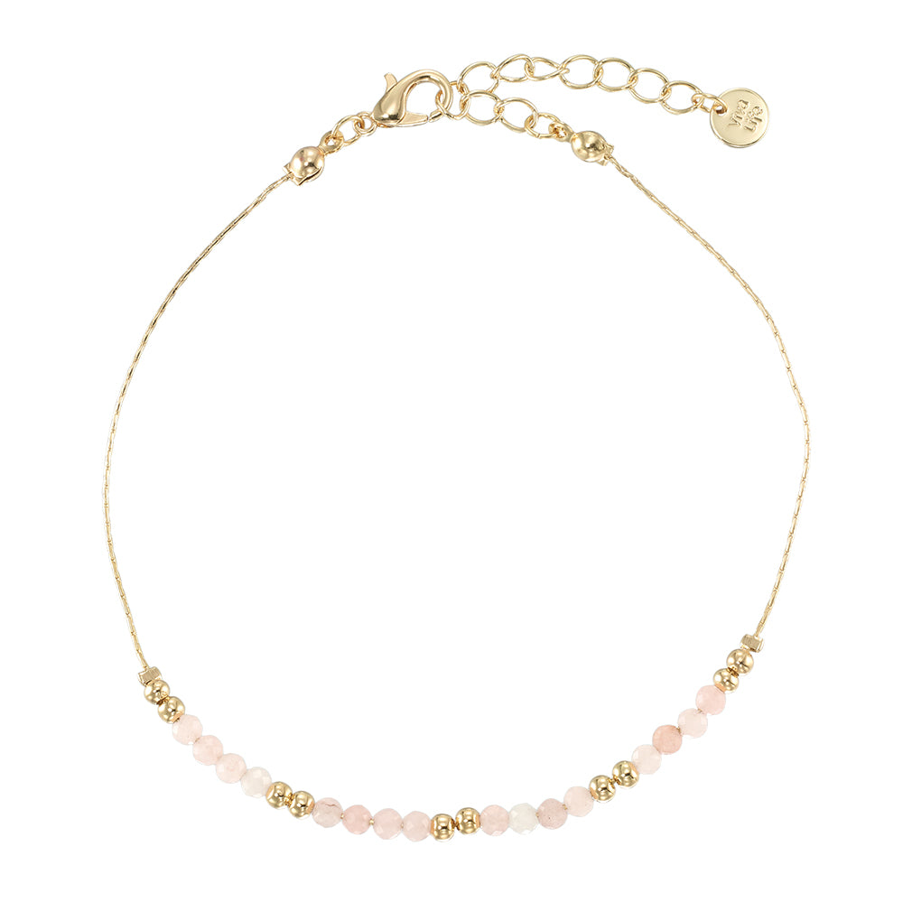 Gold Chain Stone Anklet