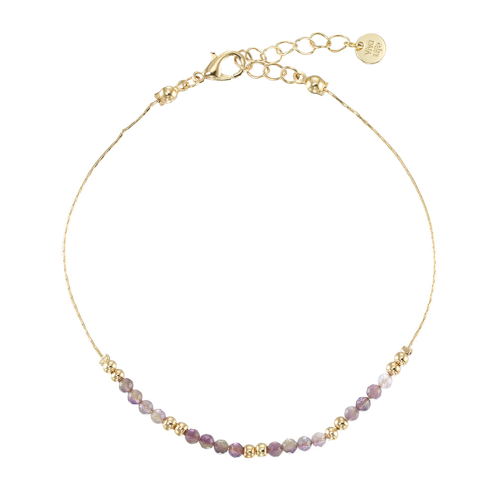 Gold Chain Stone Anklet