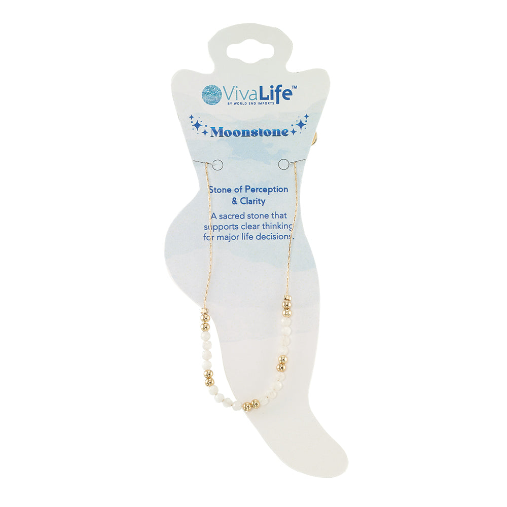 Gold Chain Stone Anklet
