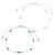 Seed Bead and Faceted Bead Wax Cord Anklet