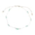 Seed Bead and Faceted Bead Wax Cord Anklet