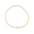 Frosted Stripe Seed Bead & Fresh Water Pearl Anklet
