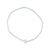 Frosted Stripe Seed Bead & Fresh Water Pearl Anklet