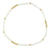White Pearlized Seedbead Metal Anklet