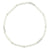 White Pearlized Seedbead Metal Anklet