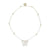 Pastel Seedbead Butterfly Charm Anklet